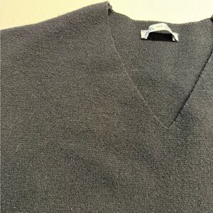 Black V-Neck Sweater Vest